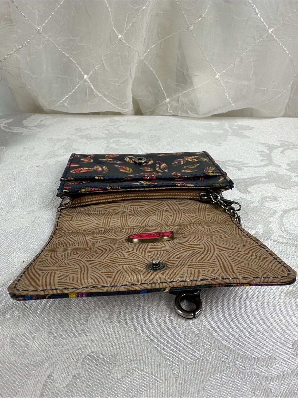 Sakroots Treehouse Multicolor Keychain Wallet - Picture 3 of 5